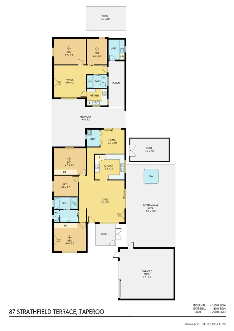 Floorplan of Homely house listing, 87 Strathfield Terrace, Taperoo SA 5017