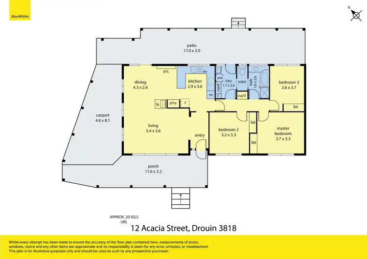 Floorplan of Homely house listing, 12 Acacia Street, Drouin VIC 3818