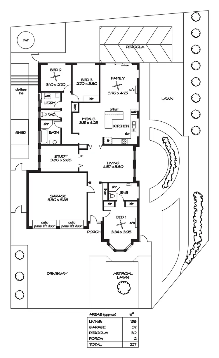 Floorplan of Homely house listing, 2 Gaston Court, Williamstown SA 5351