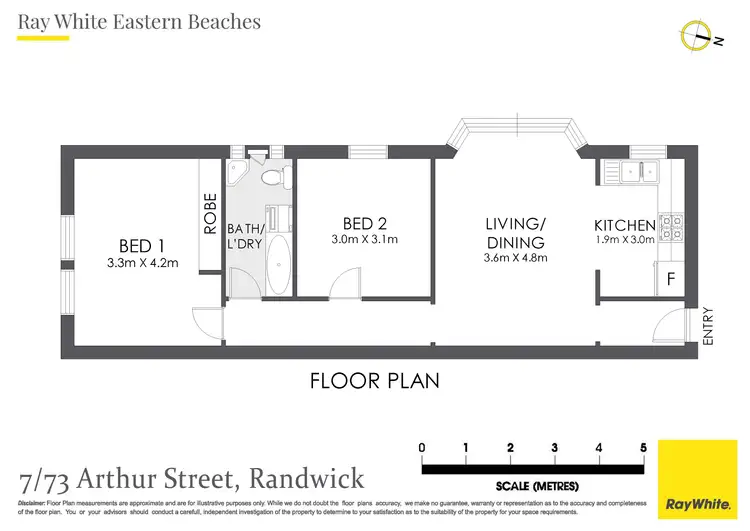 Floorplan of Homely apartment listing, 7/73 Arthur Street, Randwick NSW 2031