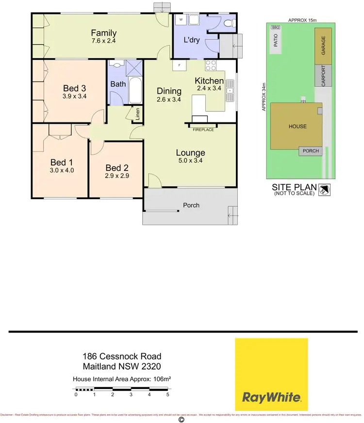 Floorplan of Homely house listing, 186 Cessnock Road, Maitland NSW 2320