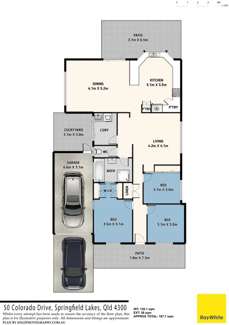 Floorplan of Homely house listing, 50 Colorado Drive, Springfield Lakes QLD 4300