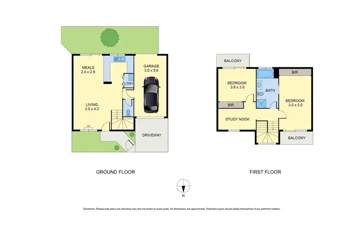 Floorplan of Homely townhouse listing, 1B Bruce Street, Coburg VIC 3058