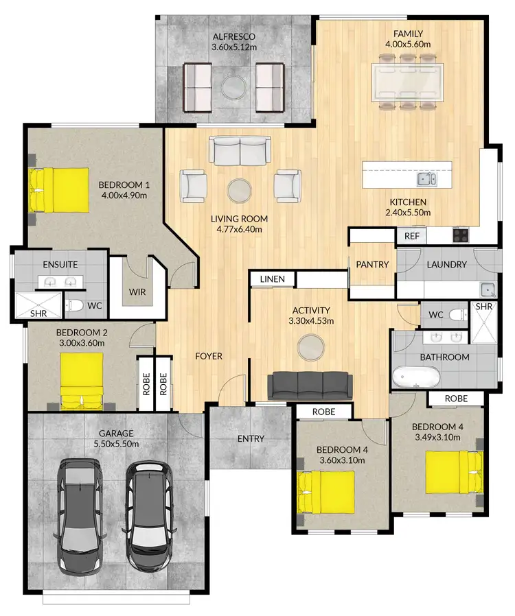 Floorplan of Homely house listing, 7 Champagne Drive, Dubbo NSW 2830