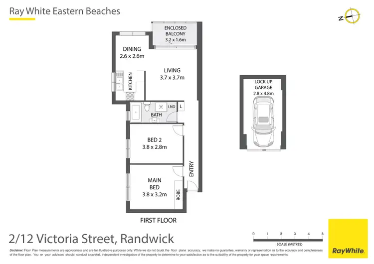 Floorplan of Homely apartment listing, 2/12 Victoria Street, Randwick NSW 2031