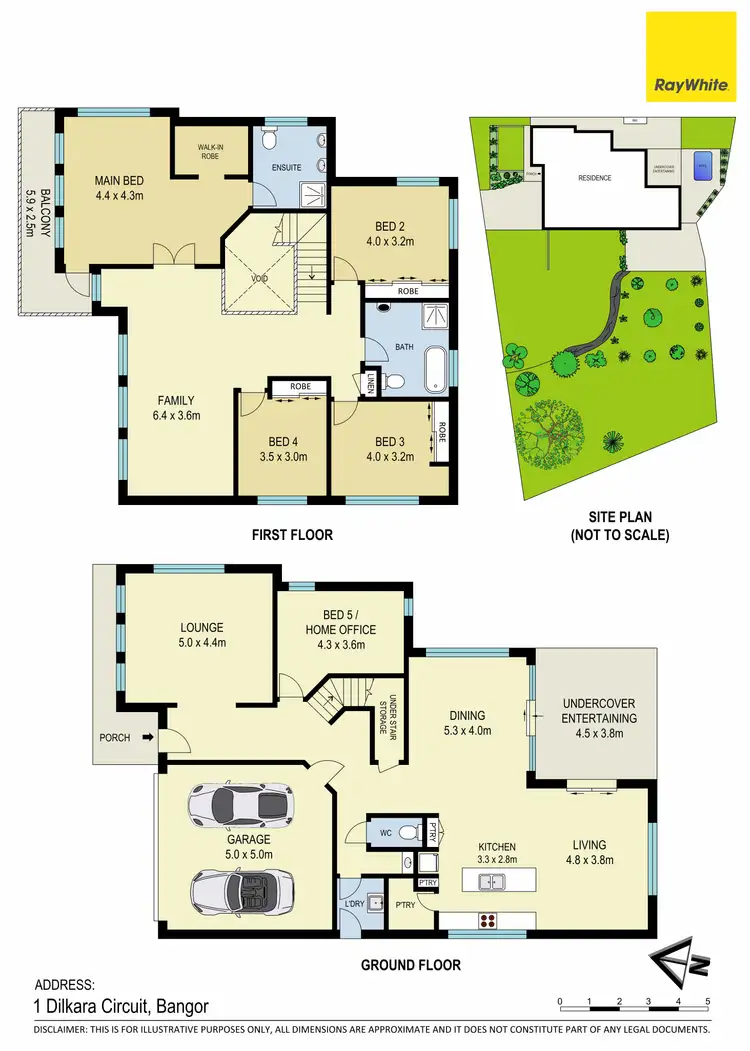 Floorplan of Homely house listing, 1 Dilkara Circuit, Bangor NSW 2234