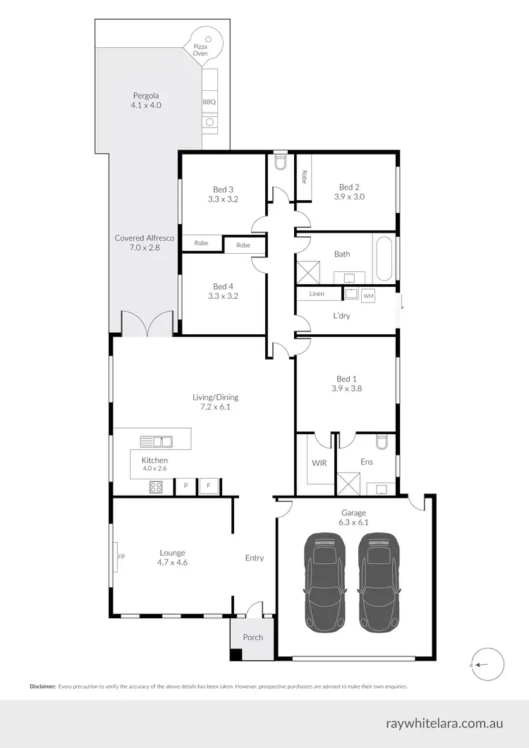 Floorplan of Homely house listing, 11 Bittern Court, Lara VIC 3212