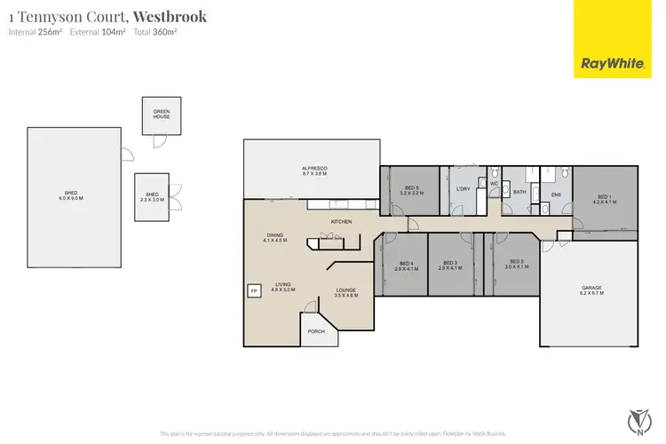 Floorplan of Homely house listing, 1 Tennyson Court, Westbrook QLD 4350