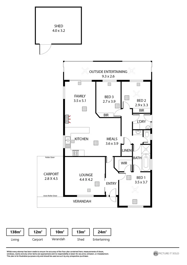Floorplan of Homely house listing, 4 Brookside Close, Davoren Park SA 5113