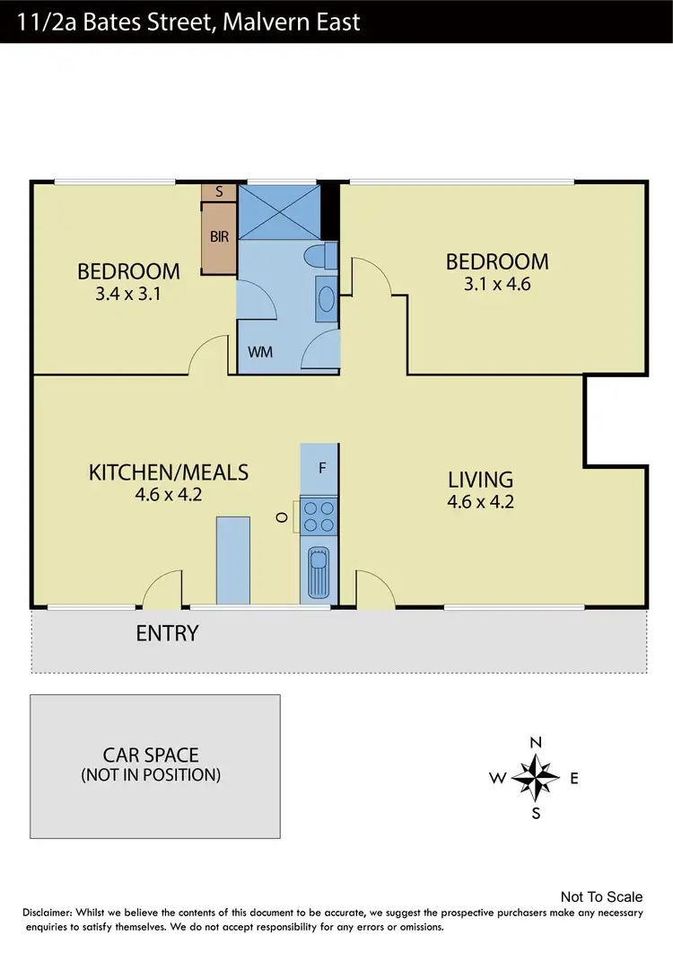 Floorplan of Homely apartment listing, 11/2a Bates Street, Malvern East VIC 3145