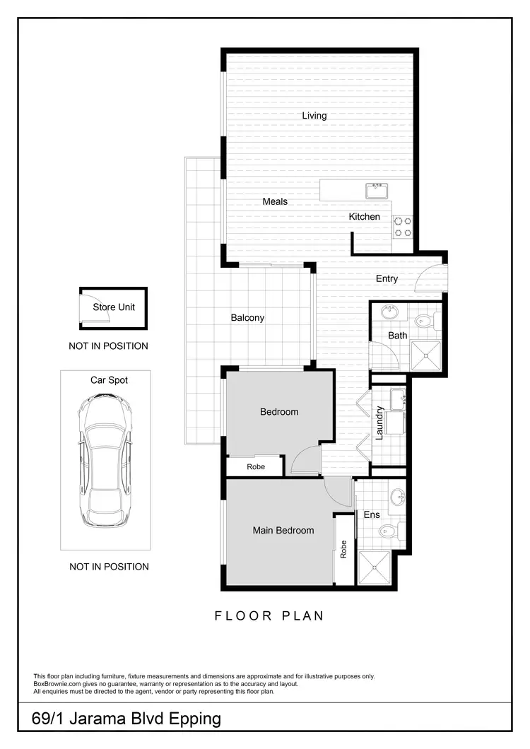 Floorplan of Homely apartment listing, 69/1 Jarama Boulevard, Epping VIC 3076
