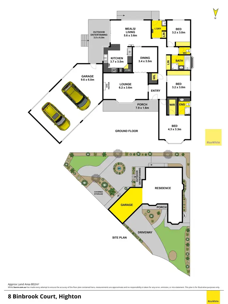 Floorplan of Homely house listing, 8 Binbrook Court, Highton VIC 3216