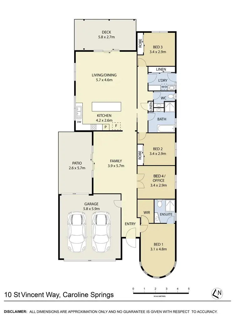 Floorplan of Homely house listing, 10 St Vincent Way, Caroline Springs VIC 3023