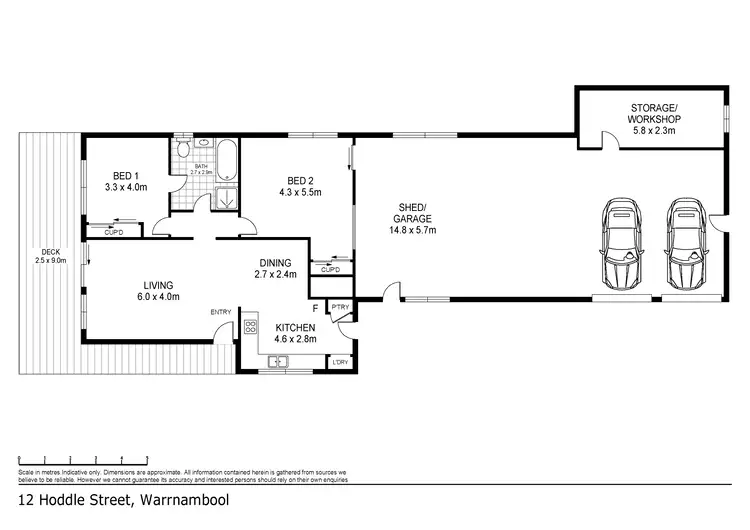 Floorplan of Homely house listing, 12 Hoddle Street, Warrnambool VIC 3280