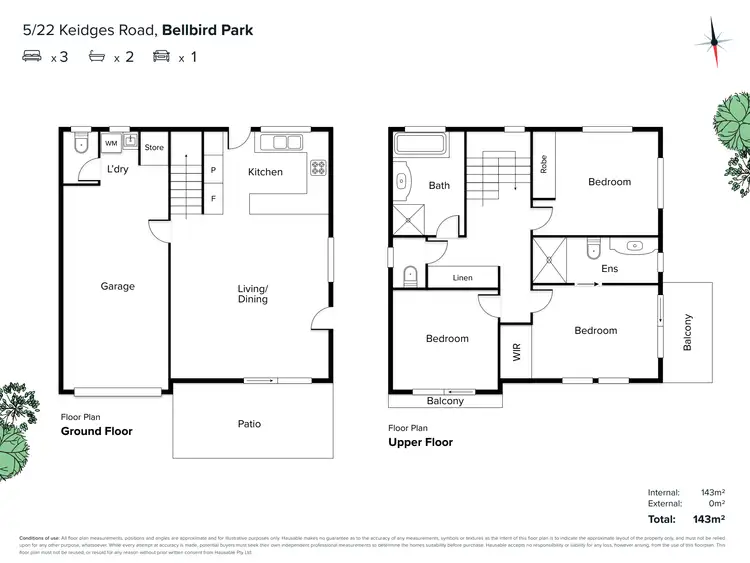 Floorplan of Homely house listing, 5/22 Keidges Road, Bellbird Park QLD 4300