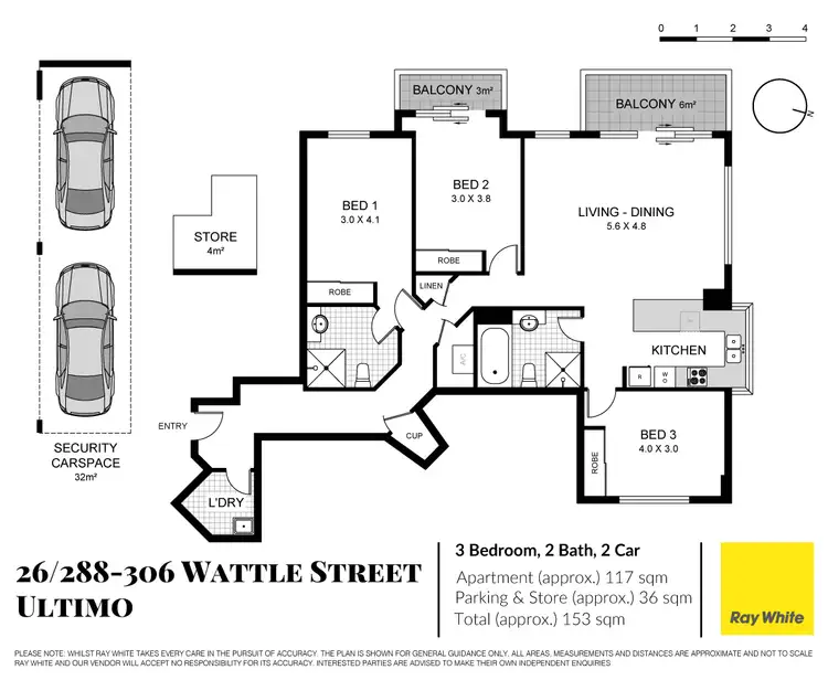 Floorplan of Homely apartment listing, 26/288-306 Wattle Street, Ultimo NSW 2007
