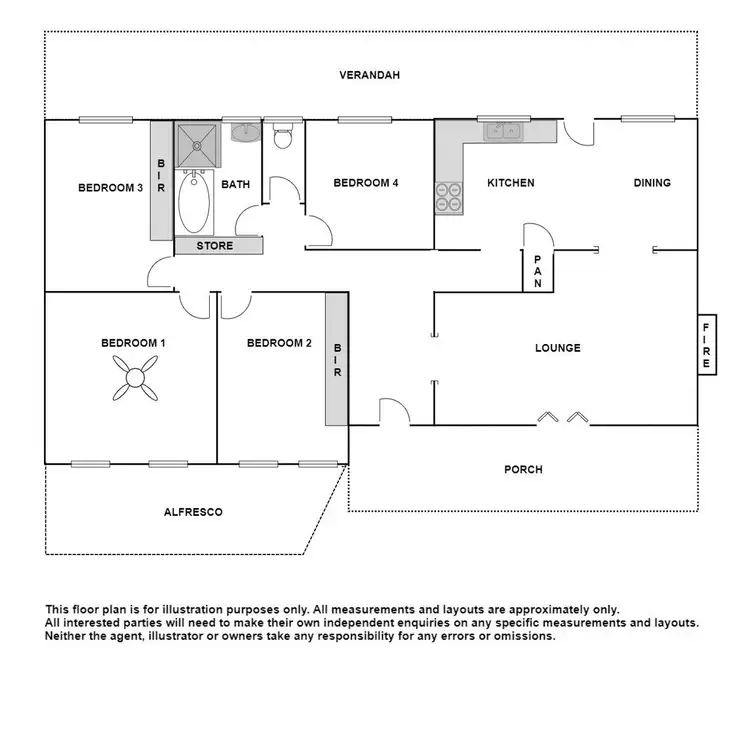 Floorplan of Homely house listing, 1 McKinnon Court, Port Augusta West SA 5700