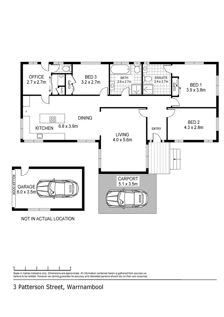 Floorplan of Homely house listing, 3 Patterson Street, Warrnambool VIC 3280