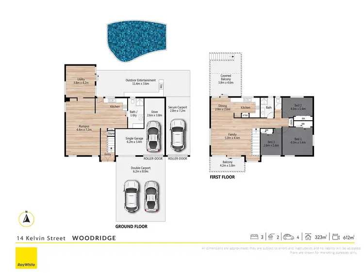 Floorplan of Homely house listing, 14 Kelvin Street, Woodridge QLD 4114