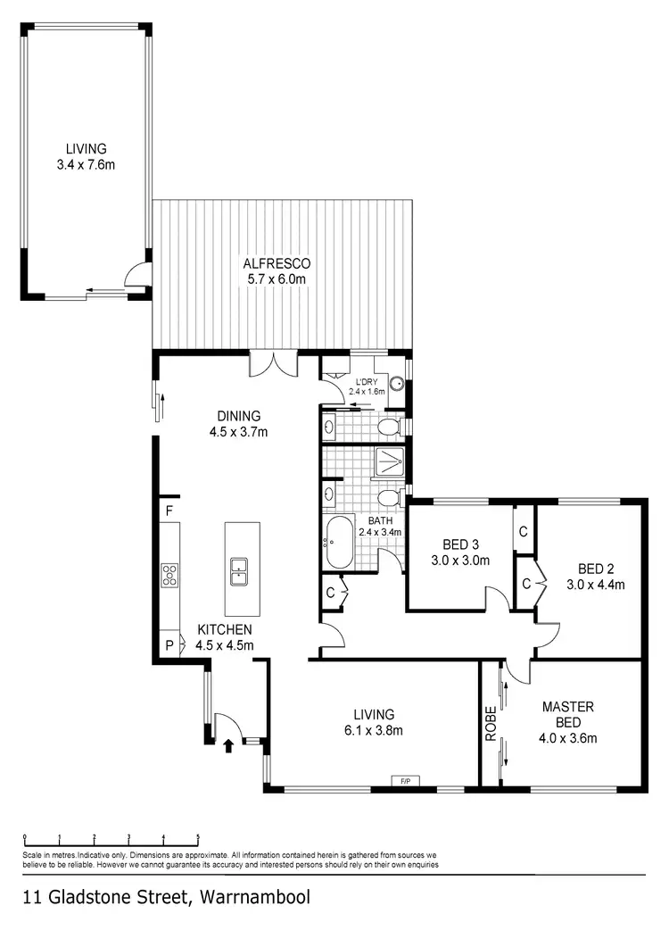 Floorplan of Homely house listing, 11 Gladstone Street, Warrnambool VIC 3280