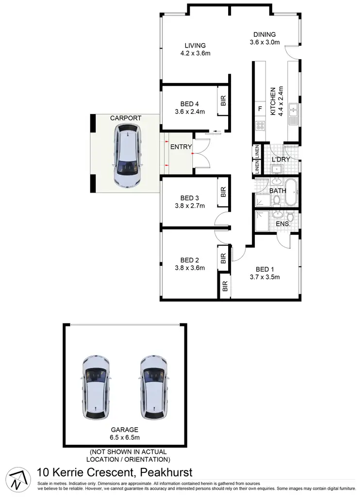 Floorplan of Homely house listing, 10 Kerrie Crescent, Peakhurst NSW 2210