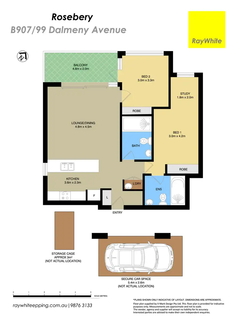 Floorplan of Homely townhouse listing, B907/99-101 Dalmeny Avenue, Rosebery NSW 2018