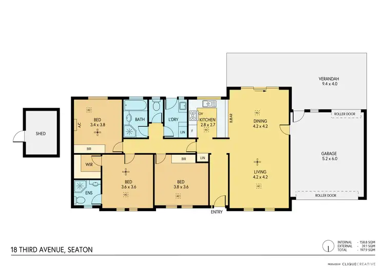 Floorplan of Homely house listing, 18 Third Avenue, Seaton SA 5023