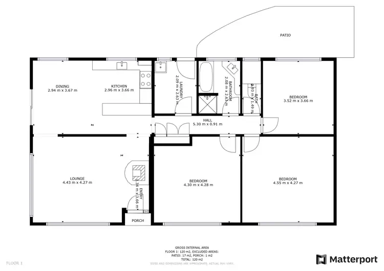 Floorplan of Homely house listing, 5 Boga Street, Lake Boga VIC 3584