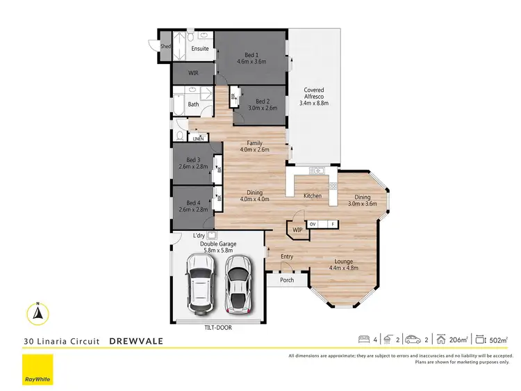 Floorplan of Homely house listing, 30 Linaria Circuit, Drewvale QLD 4116