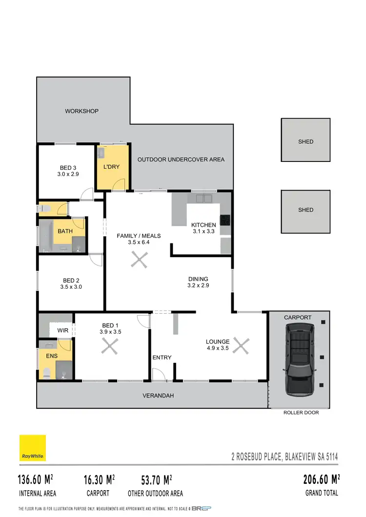 Floorplan of Homely house listing, 2 Rosebud Place, Blakeview SA 5114