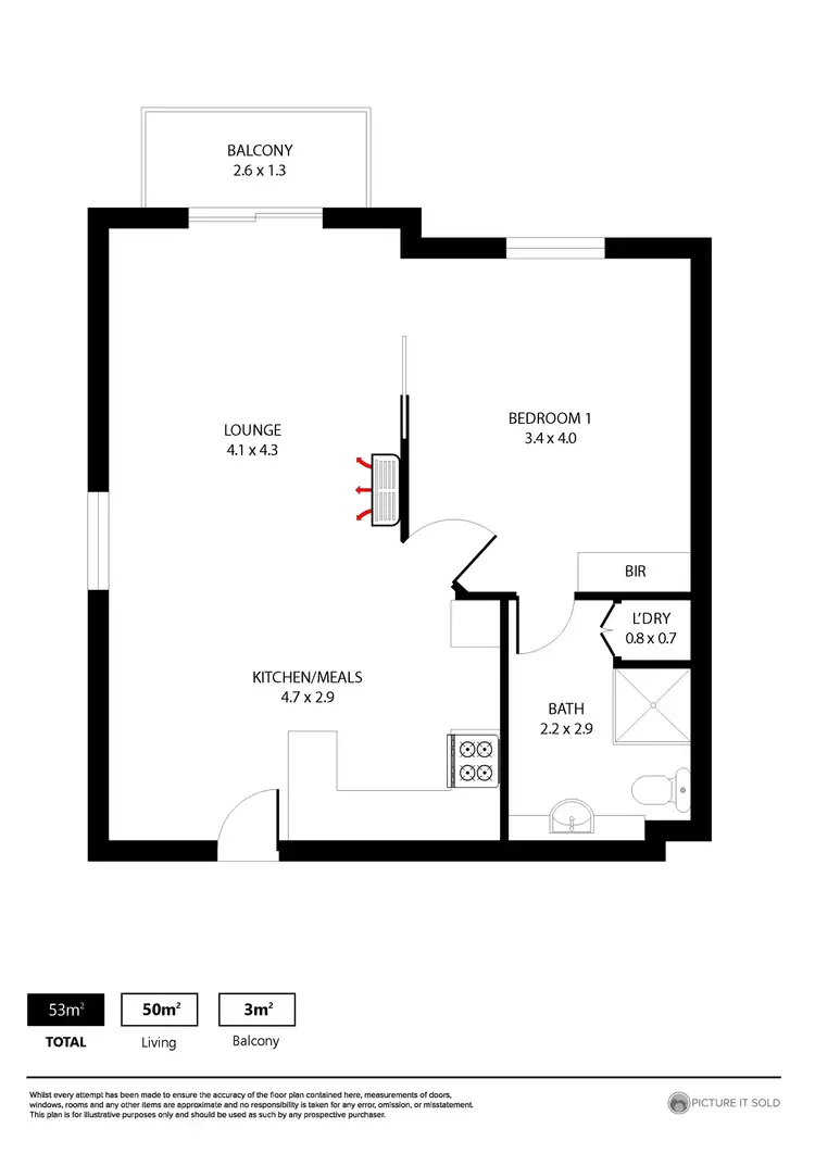 Floorplan of Homely apartment listing, 14/326 Gilles Street, Adelaide SA 5000