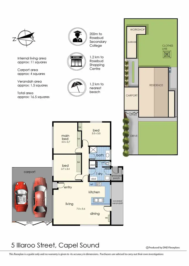 Floorplan of Homely house listing, 5 Illaroo Street, Capel Sound VIC 3940