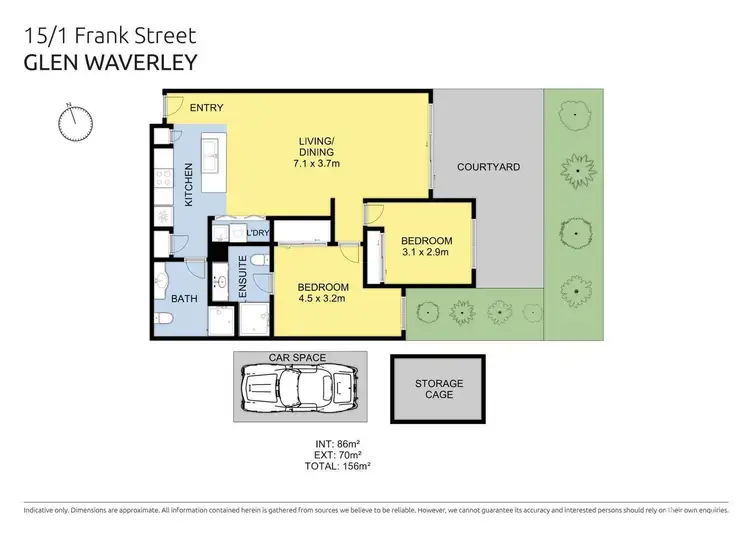 Floorplan of Homely apartment listing, 15/1 Frank Street, Glen Waverley VIC 3150