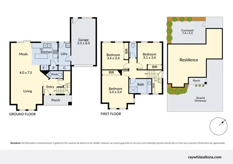 Floorplan of Homely townhouse listing, 2/1 Rose Street, Altona VIC 3018