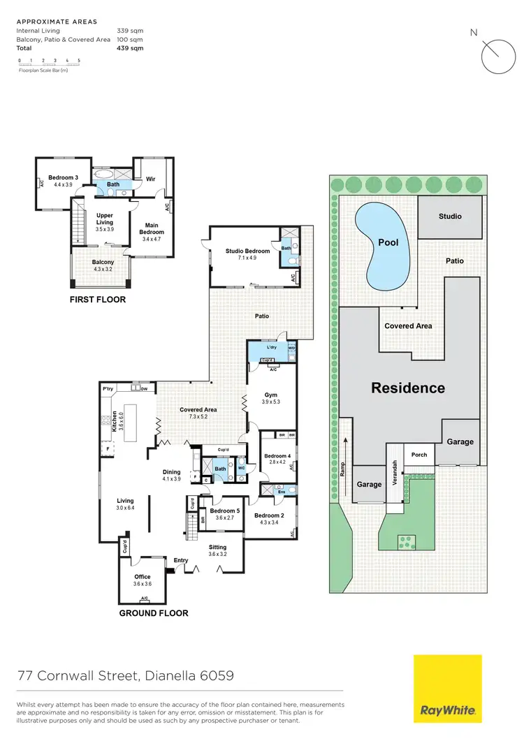 Floorplan of Homely house listing, 77 Cornwall Street, Dianella WA 6059