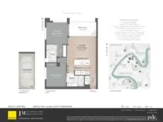 Floorplan of Homely apartment listing, 706/43 Peel Street, South Brisbane QLD 4101