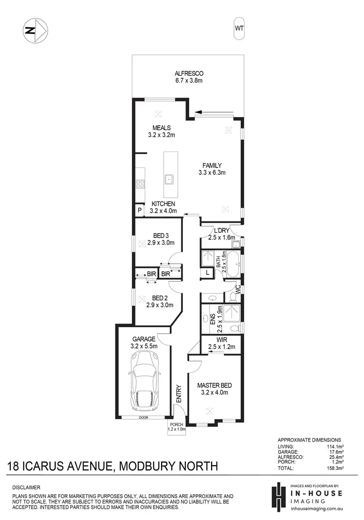 Floorplan of Homely house listing, 18 Icarus Avenue, Modbury North SA 5092
