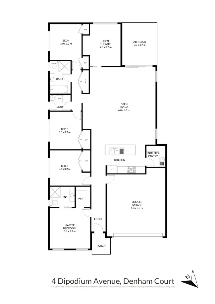 Floorplan of Homely house listing, 4 Dipodium Avenue, Denham Court NSW 2565