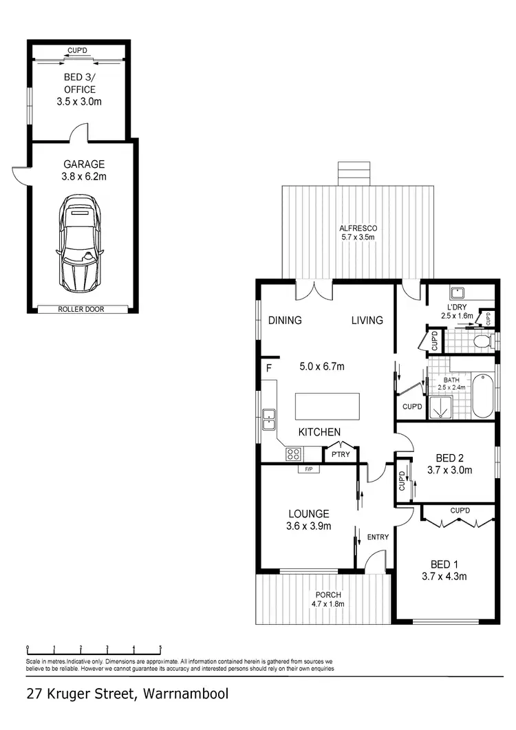 Floorplan of Homely house listing, 27 Kruger Street, Warrnambool VIC 3280