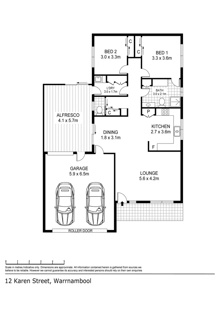 Floorplan of Homely house listing, 12 Karen Street, Warrnambool VIC 3280