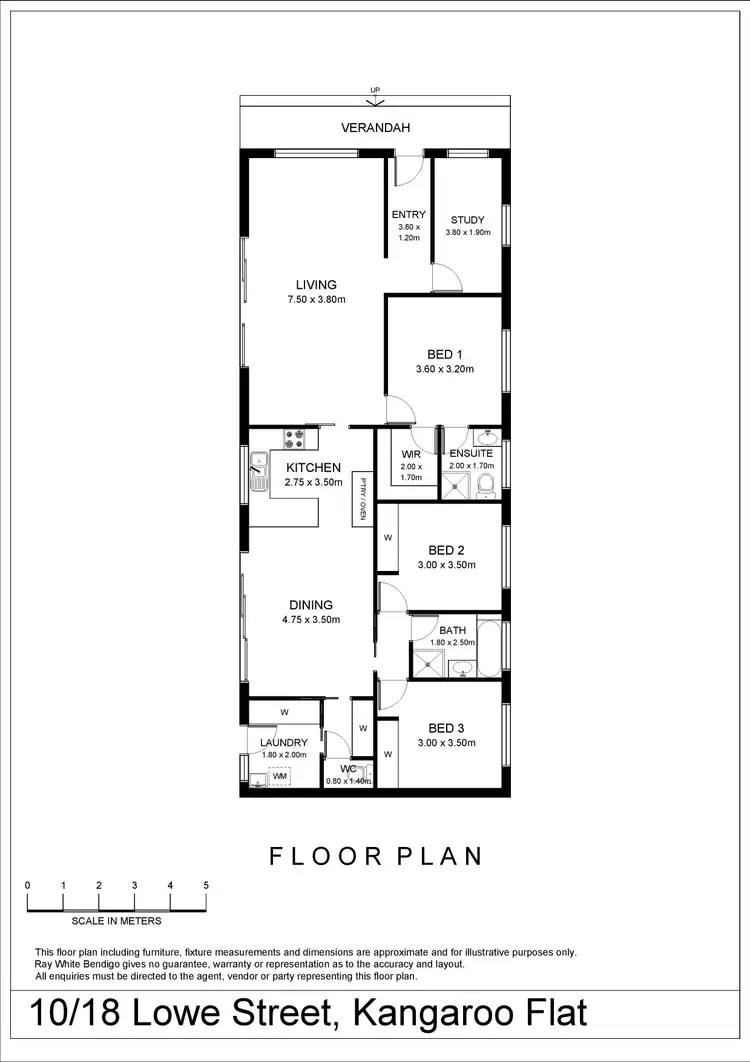 Floorplan of Homely house listing, 10/18 Lowe Street, Kangaroo Flat VIC 3555
