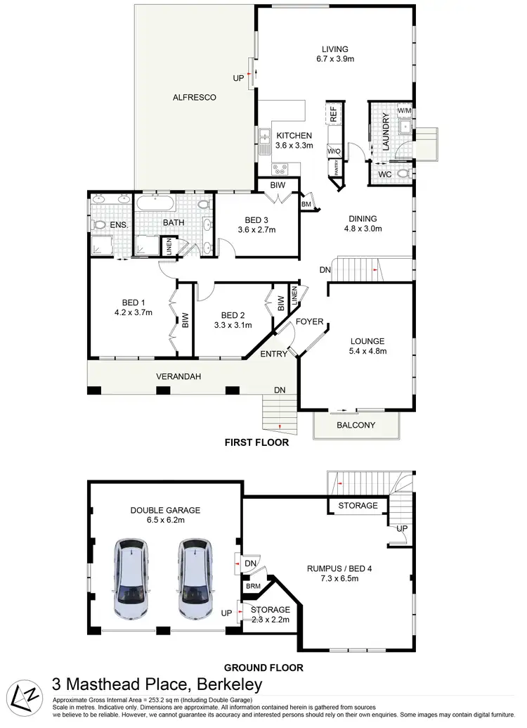 Floorplan of Homely house listing, 3 Masthead Place, Berkeley NSW 2506