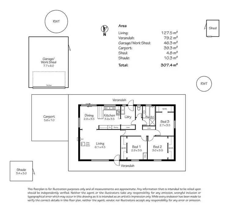 Floorplan of Homely house listing, 36 Mawson Road, Meadows SA 5201