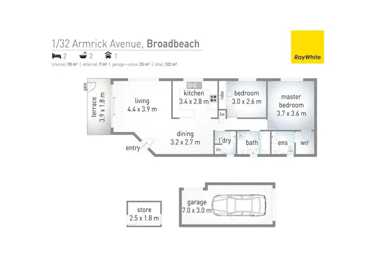 Floorplan of Homely apartment listing, 1/30-32 Armrick Avenue, Broadbeach QLD 4218