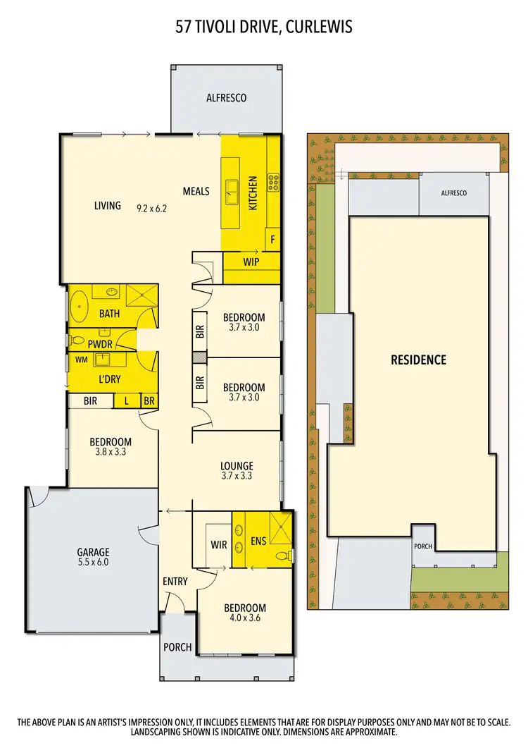 Floorplan of Homely house listing, 57 Tivoli Drive, Curlewis VIC 3222