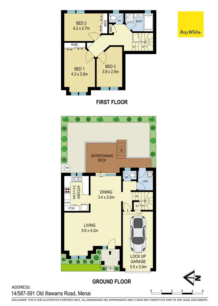 Floorplan of Homely townhouse listing, 14/587-591 Old Illawarra Road, Menai NSW 2234