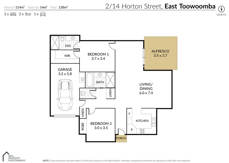 Floorplan of Homely house listing, 2/14 Horton Street, East Toowoomba QLD 4350