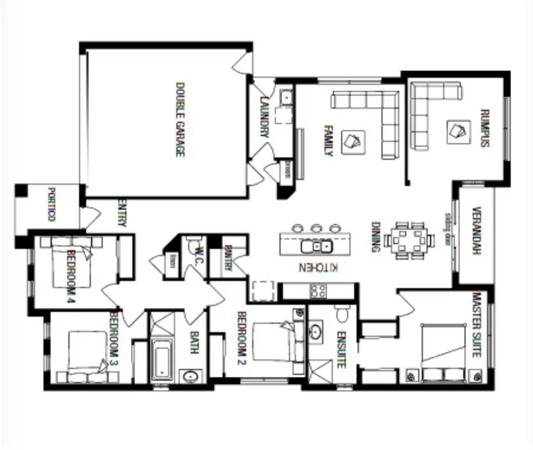 Floorplan of Homely house listing, 2 Sundance Boulevard, Winter Valley VIC 3358