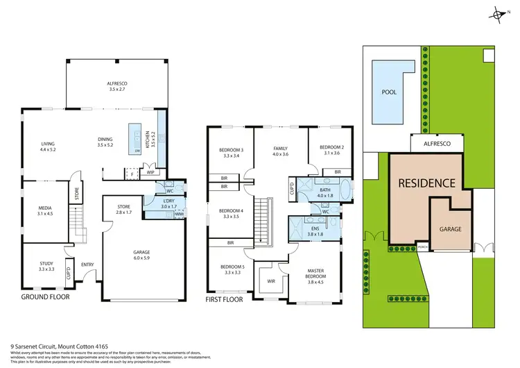 Floorplan of Homely house listing, 9 Sarsenet Circuit, Mount Cotton QLD 4165