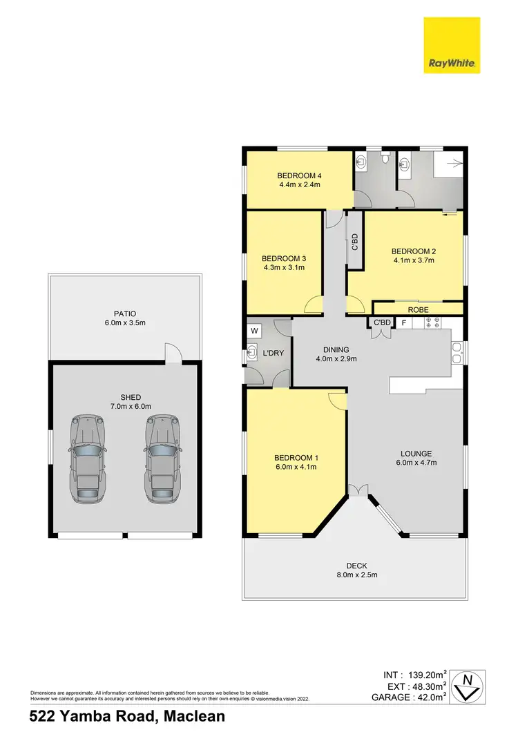 Floorplan of Homely house listing, 522 Yamba Road, Maclean NSW 2463